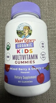 Gomitas multivitamínicas orgánicas para niños, mezcla de bayas y cerezas, 60 gomitas. Exp - 27/07 Foto 1 de 4