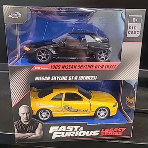 NEU in Verpackung Jada Toys Fast & Furious - Nissan Skyline GTR R32 & R33 Legacy Serie - Bild 1 von 7