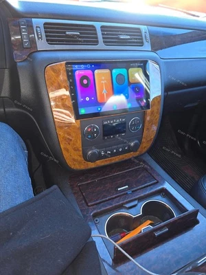 Rádio estéreo para carro GMC Yukon Chevy Tahoe Suburban 2006-2014 Android 13 Carplay - Imagem 1 de 4