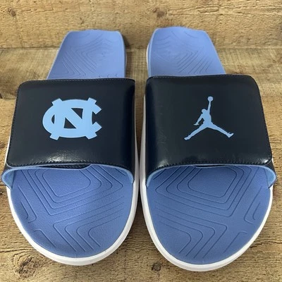 Air Jordan Hydro 7 V2 UNC Tar Heels PE Team Slides Mens Size 16 CT7153-144 Foto 1 de 4