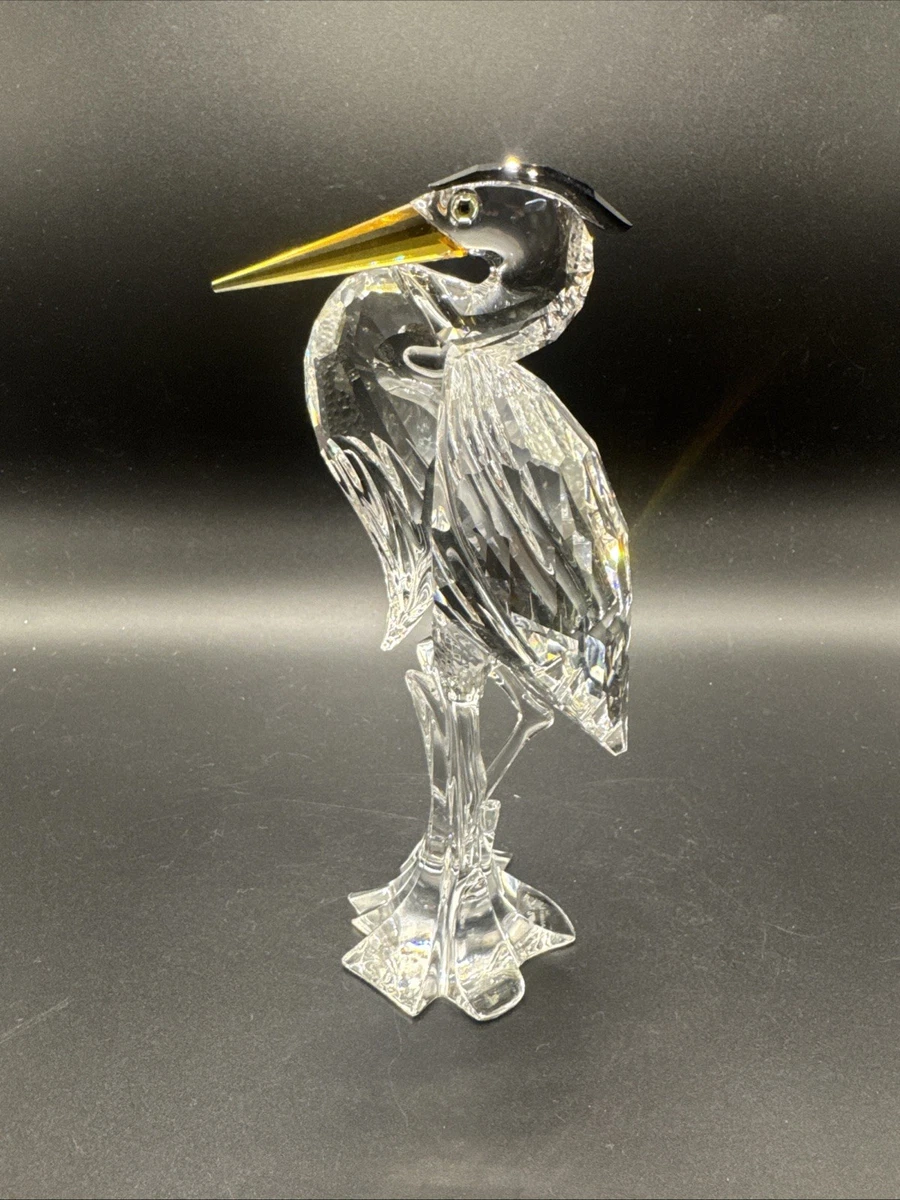 スワロフスキー　鷺（サギ）Silver heron Swarovski Crystal Figurines Heron for sale | eBay