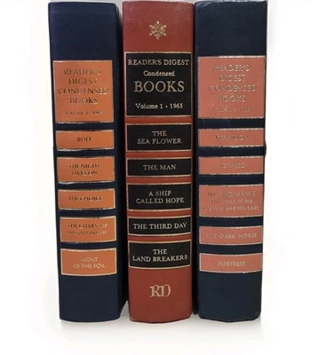 Take 50% Off Lot of 3 Vintage Readers Digest Condensed Books Multicolor  — 第 1/4 张图片