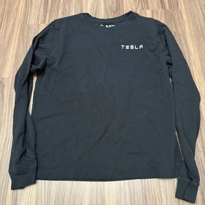 Camiseta Tesla Classic Negra Manga Larga Mujer Talla M Camisa Camiseta - Imagen 1 de 6
