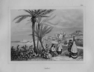 1837: = SANLURI =MEDIO CAMPIDANO SARDEGNA.Italia.Passepartout.AUDOT.Acciaio.ETNA - Bild 1 von 1