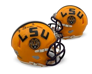 Ja'Marr Chase Autographed LSU Tigers Signed Football Mini Helmet Beckett COA - Picture 1 of 3