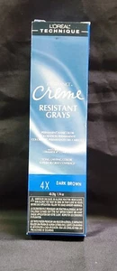 L'OREAL Excellence Resistant Grays Haircolor 4X Dark Brown 1.74 oz - Picture 1 of 1