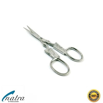 Stickschere 9,5 cm Fadenschere Nähenschere Handarbeitschere Schere NATRA - Bild 1 von 4