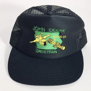 Vintage John Deere Drivetrain Waterloo Trucker Hat Snapback USA by King Louie - Picture 1 of 7