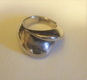 Designer Sterling Ring Mid Century Style by Kathy Young Sz 4 1/2 - Picture 1 of 10