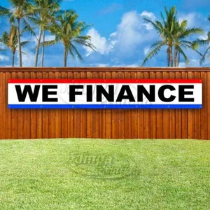 WE FINANCE Werbung Vinyl Banner Fahne Schild GROSS RIESIG XXL MECHANIKER - Bild 1 von 6