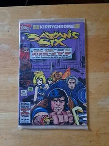 Satan's Six #1 Topps 1993 VF Polybagged w Card Cover Jack Kirby Todd McFarlane - Picture 1 of 2