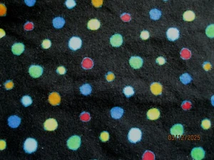 Flanell - Robert Kaufman schwarz mit bunten Punkten (I) - Bild 1 von 1