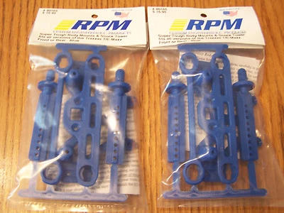 2 RPM 80165 Front Rear Blue Shock Towers Body Mounts Traxxas 2.5 3.3 Tmaxx Emaxx - Image 1 of 2