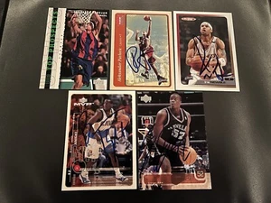 Cleveland Cavaliers Signed Team Card Lot of 5 Autographed NBA ~ IP Auto Rookie - Picture 1 of 1