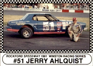 Carta Langenberg Rockford Speedway 55 1991 Jerry Ahlquist Machesney Park Illinois - Foto 1 di 2