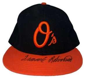 Autographed Frank Robinson MLB Baltimore Orioles Authentic Collections O's Hat - Picture 1 of 8