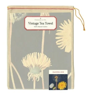 Cavallini & Co. Dandelion Vintage Style Cotton Tea Towel - Imagen 1 de 5