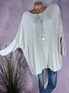 Feinstrick Oversize Pullover TUNIKA Italy Angora CREME 40 42 44 46 - Bild 1 von 6