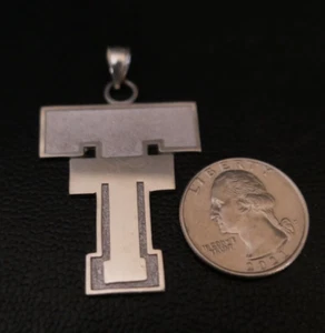 Großer Texas Tech University TT Sterlingsilber 925 2" Anhänger 7,7 g!!! - Bild 1 von 3