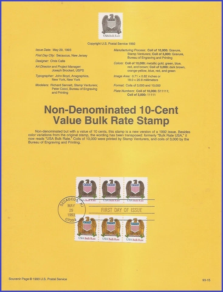 USA7 #2603 U/A SOUVENIR PAGE FDC STR3  Eagle & Shield - Image 1 of 1