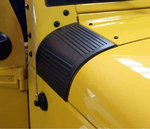 Pair Black Cowl Body Armor Outer Cowling Cover fits Jeep Wrangler JK 2007-2018 - Picture 1 of 7