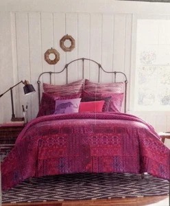 Anthology 2 Piece Comforter Set Kylie Boho Pink, Purple, Red, Black TWIN NEW - Picture 1 of 4