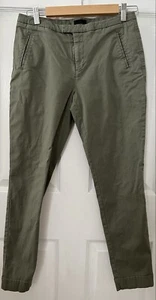 ATM Enzyme Wash Slim Pants Women’s Size 6 Faded Sage Cotton Spandex EUC - Picture 1 of 15