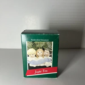 Hallmark JOYFUL TRIO Angels 1989 Keepsake Christmas Ornament Vintage - Picture 1 of 9