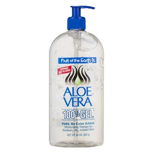 5 Pack Fruit Of The Earth Aloe Vera Alcohol Free 100% Gel, 24 oz - Picture 1 of 2