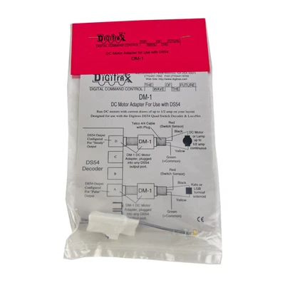 Digitrax DM-1 DC Motor Adapter for DCC DS54 & LocoNet Model Train Part Kit - Image 1 of 4