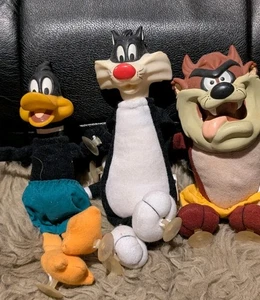 Vintage 1991 Looney Tunes Plush Set Taz Daffy Sylvester Warner Bros AU (SET 3) - Picture 1 of 9