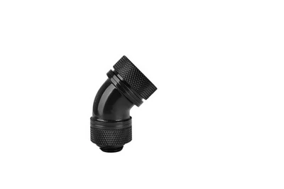 Pacific DIY LCS Black G1/4 PETG 16mm 5/8" OD Tube 45 Degree Compression Fitti... - Image 1 of 3