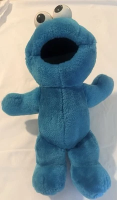 复古 1996 年 Tyco Tickle Me Cookie Monster 毛绒娃娃 芝麻街 工作良好 — 第 1/4 张图片