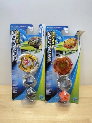 Beyblade Burst Turbo Sling Shock Single Pack Balar B4 And Flame X Diomedes D4 - Image 1 of 4