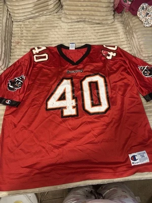 Camiseta deportiva de fútbol americano réplica vintage del campeón Tampa Bay Buccaneers Mike Alstott #40  Foto 1 de 4