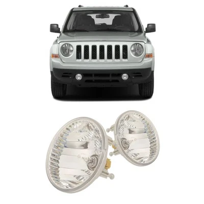 Par de conjunto de farol de neblina para Jeep Patriot 2011-2016 passageiro e motorista lateral - Imagem 1 de 4