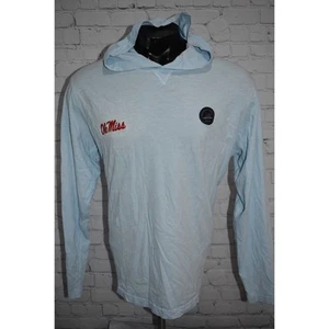 Camisa de Gimnasio Fish Hippie Sudadera con Capucha 1/4 Cremallera Hombres Talla XL Ole Miss Miss Mississippi Azul Claro - Imagen 1 de 10
