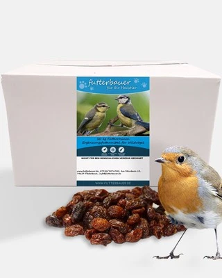 Futterrosinen 10 kg für Futterzwecke Rosinen Vogelfutter Wildvögelfutter - Bild 1 von 4