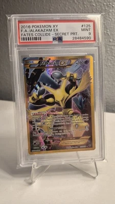 Pokemon Alakazam EX XY Fates Collide Full Art #125 PSA 9 - Image 1 of 2
