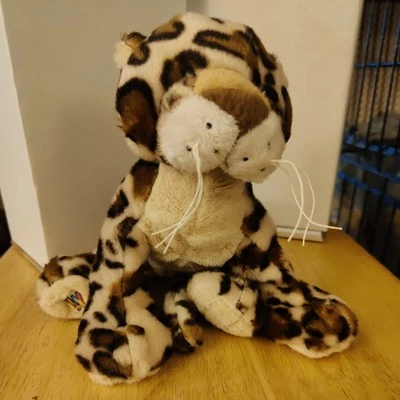 GANZ Webkinz SOFT SPOTTED LEOPARD CAT 7" Plush Stuffed Animal TOY - Image 1 of 3