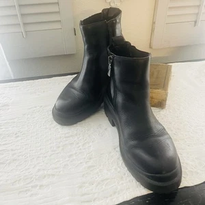 Botín al tobillo Vamp de cuero para mujer Blondo impermeable talla 6,5 - Imagen 1 de 8