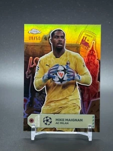 2024-25 Topps Cromo UCC Destino Final Oro Refractor FC-26 MIKE MAIGNAN/50 - Imagen 1 de 2