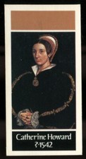 Tobacco Card,Carreras,Black Cat,KINGS QUEENS OF ENGLAND,1977,Catherine Howard,27