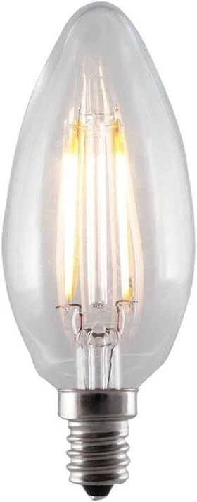 Bulbrite LED Filament Chandelier Bulb 120V 2W Candelabra E12 Clear Dimmable - Image 1 of 1