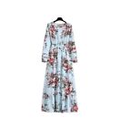 Women Summer maxi Long Dress Beach Floral Sun Dresses Size small & medium 