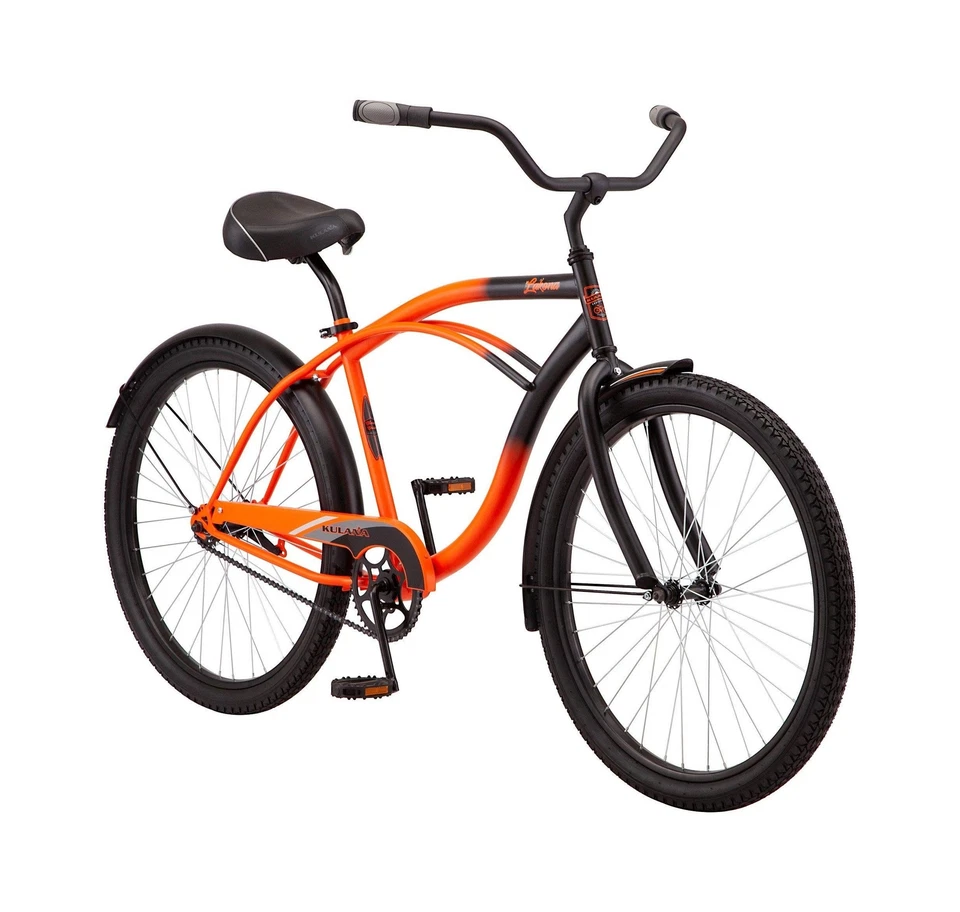 Kulana Lakona Shore Adult Beach Cruiser Bike 26-inch Wheels Single Speed Oran