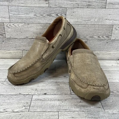 Twisted X Tan Slip On Driving Moc WDMS002 Women Size 8.5M - Image 1 of 4