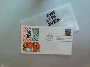 U. S. FDC- 2488, 2494, 2495a - Peaches Pears - ArtMaster cachet -comb. shipping! - Picture 1 of 1