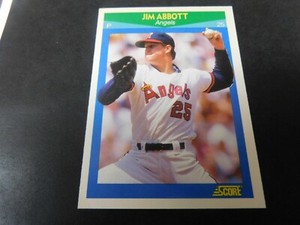 1990 Score Rising Stars Jim Abbott #5 .... AUCT#4448