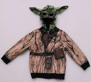 STAR WARS YODA YOUTH KIDS FLEECE CHARACTER HOODIE ZIP FRONT FLEECE NEW - Picture 1 of 5